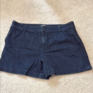 LOFT Dark Blue Jean Shorts